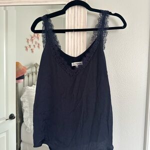 Heartloom Navy Lace Trim Camisole
